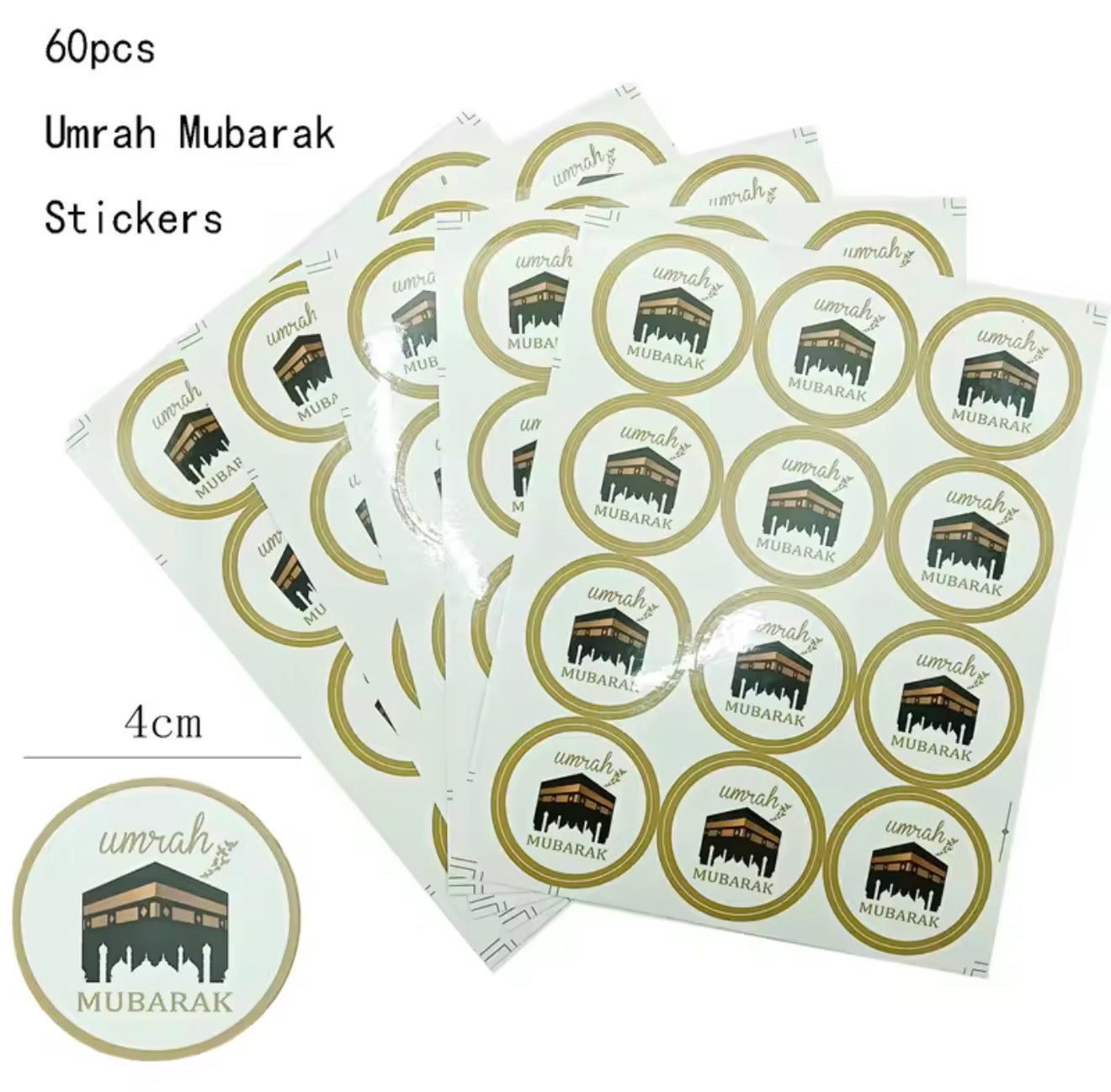 Umrah Mubarak Hajj Mubarak Stickers