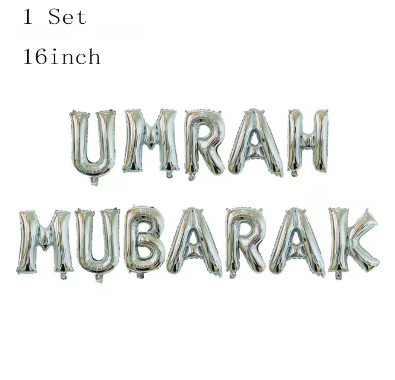 Umrah Mubarak balloon banner