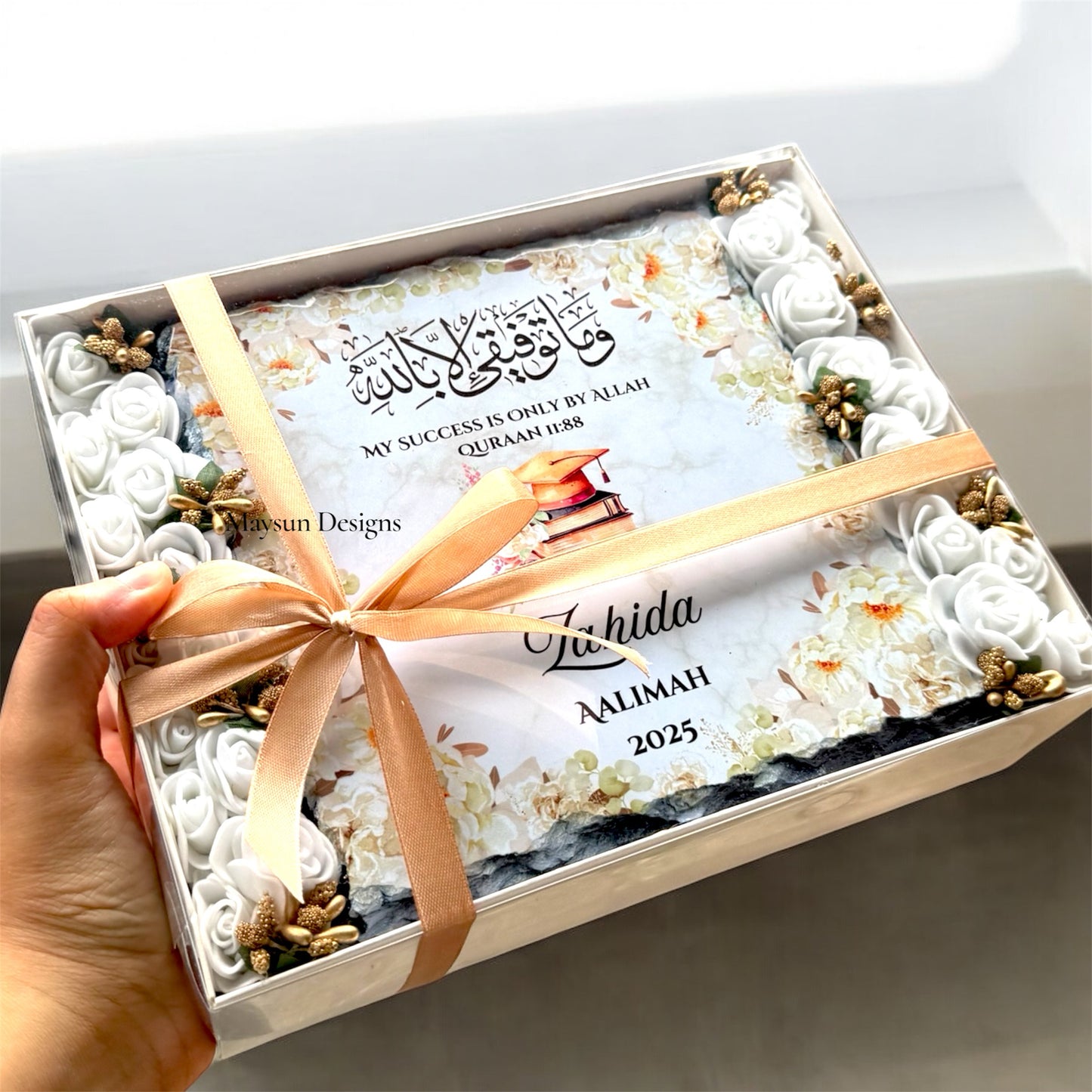 Graduation plaque gift set