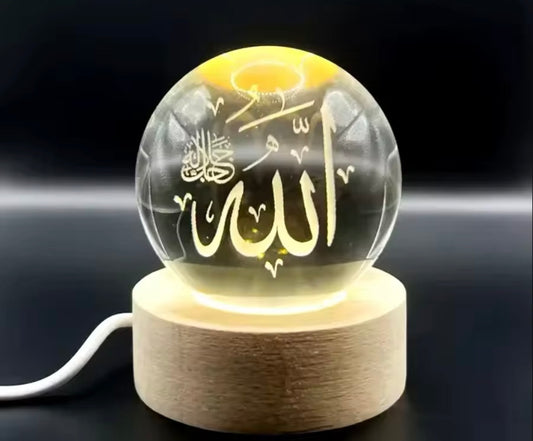 LED light up crystal display light