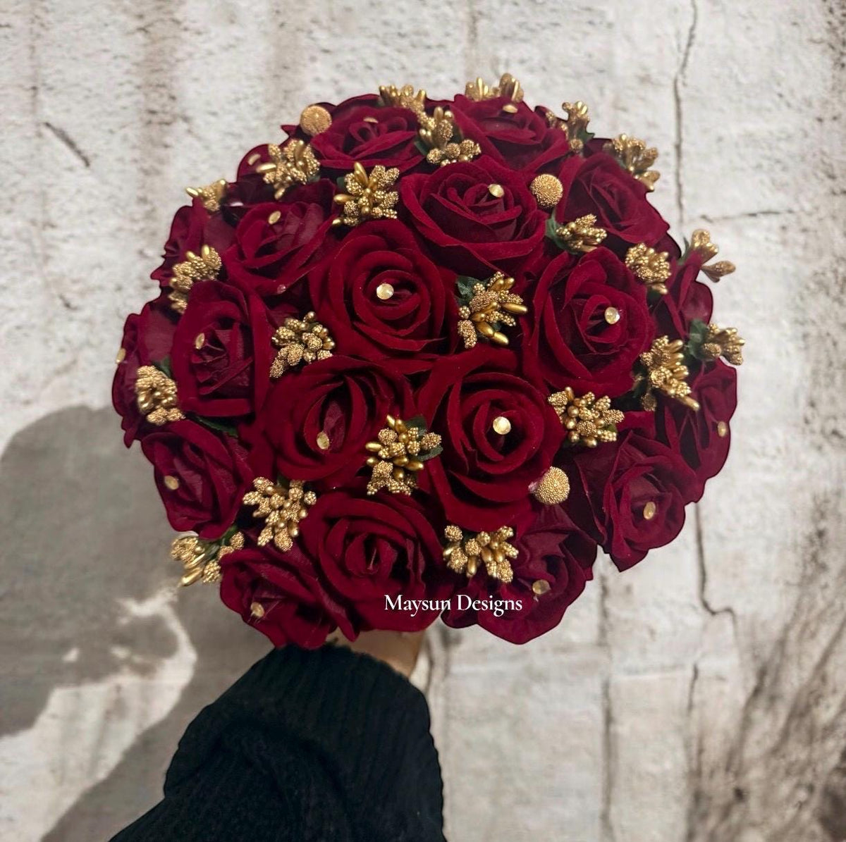 Luxury Bridal Wedding Bouquet – Handmade Elegant Floral Arrangement for Bride